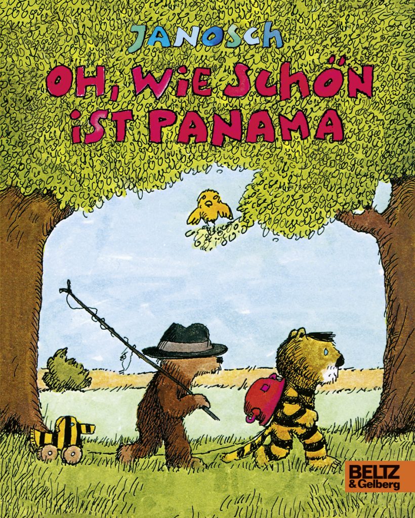 Buchcover: Oh, wie schön ist Panama von Janosch. Zum Thema: Kinderbuchklassiker