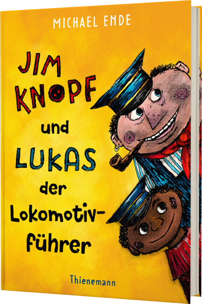 Buchcover: Jim Knopf und Lukas der Lokomotivführer von Michael Ende. Zum Thema: Kinderbuchklassiker